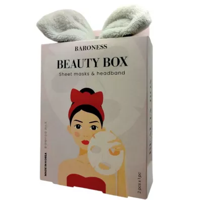 Korea Baroness zestaw Beauty Box: opaska + 2 maski