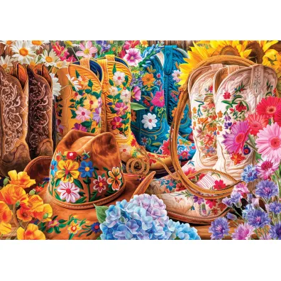 Puzzle 1000 Cowgirl Boots by Lars Stewart 6000-5948 Eurographics