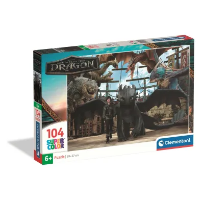 Puzzle 104 el. SuperColor. How To Train Your Dragon Clementoni