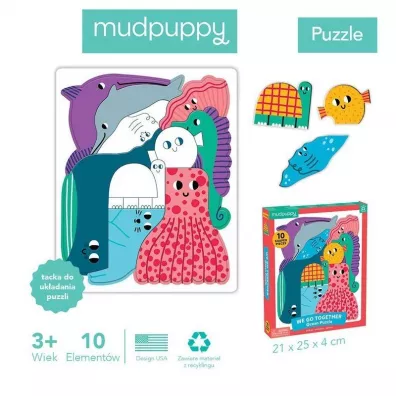Puzzle ukadanka Wszyscy razem Ocean 3+ Mudpuppy