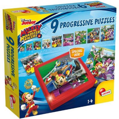 Puzzle Mickey and the roadster racers Progressive 9 Lisciani