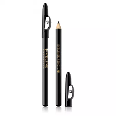 Eveline Cosmetics Eyeliner Pencil kredka do oczu kr�tka Black 1.2 g