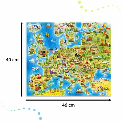 Puzzle 180 el. Mapa Europy Castorland