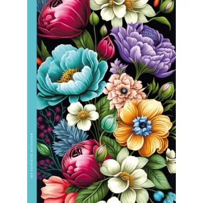 Fresh Notatnik ozdobny Flora 143x200 mm, kratka 48 kartek