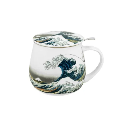 Duo Sp. z o.o. Kubek z zaparzaczem Hokusai The Great Wave 430 ml