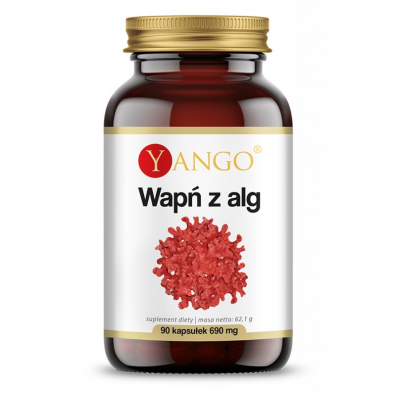 Yango Wapń z Alg Czerwonych Suplement diety 90 kaps.