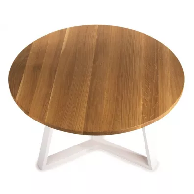 HowHomely Stolik kawowy TRILEG 90 cm jasny db