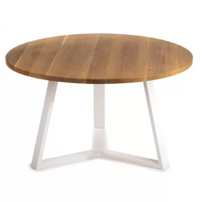 HowHomely Stolik kawowy TRILEG 90 cm jasny db