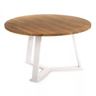 HowHomely Stolik kawowy TRILEG 90 cm jasny db