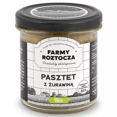Farmy Roztocza Pasztet drobiowo - wieprzowy z urawin 180 g Bio