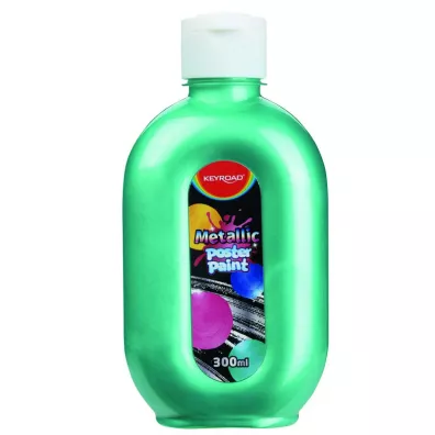 Keyroad Farba plakatowa 300ml metaliczna zielona 300 ml