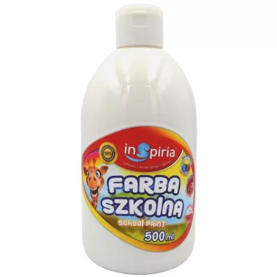 InSpiria Farba szkolna bia�a 500 ml