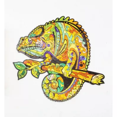 Puzzle drewniane eko 130 el. Kameleon A3 Maksik