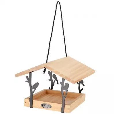 Esschert Design Karmnik dla ptakw ozdobny wiszcy 24,5x18,3 cm