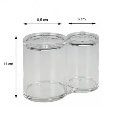 Bathroom Solutions Pojemnik kosmetyczny na waciki i patyczki do uszu