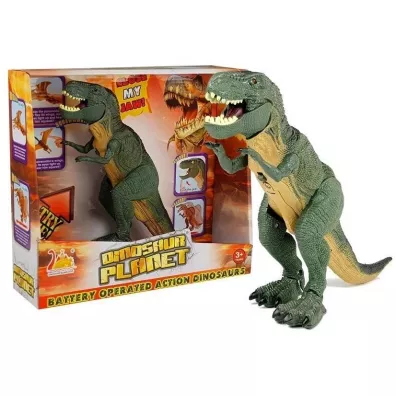 Tyranozaur zielony na baterie