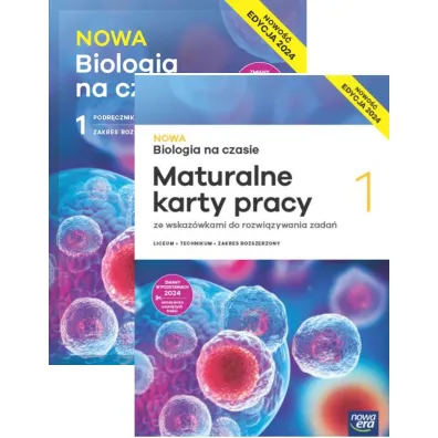 Pakiet NOWA Biologia na czasie 1. Podr�cznik i maturalne karty pracy dla liceum og�lnokszta�c�cego i technikum. Zakres rozszerzony. Edycja 2024