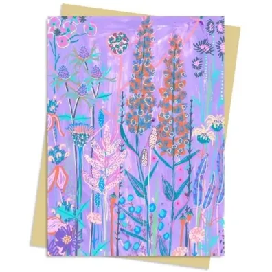 Flame Tree Karnet B6 Fioletowy ogr�d Lucy Innes Williams