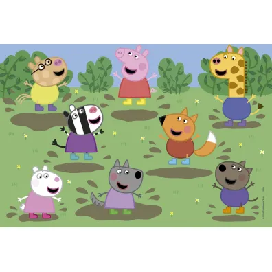 Puzzle drewniane 2x25 �winka Peppa 113784 Educa