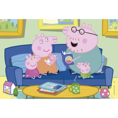 Puzzle drewniane 2x25 �winka Peppa 113784 Educa