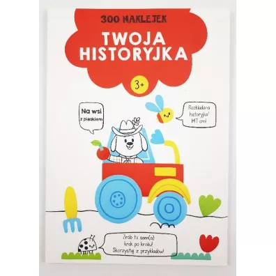 300 naklejek. Twoja historyjka 3+ (czerwona)