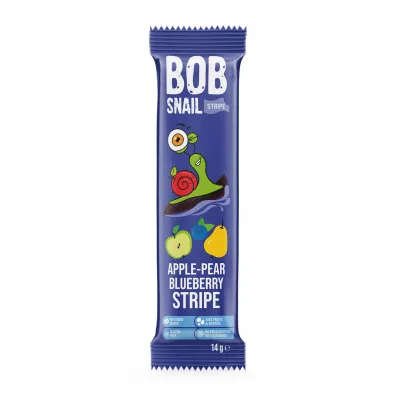 Bob Snail Przekska jabkowo-gruszkowo-borwkowa bez dodatku cukru 14 g