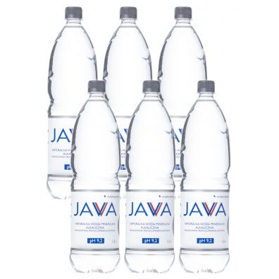 Java Naturalna woda mineralna niegazowana alkaliczna Zestaw 6 x 1,5 l