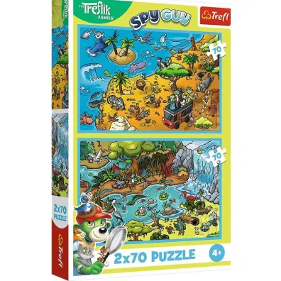 Puzzle 2x70 el. Trefliki w Krainie Zwierz�t