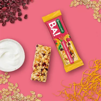 Bakalland Ba! Baton zboowy urawina i pomaracza 40 g