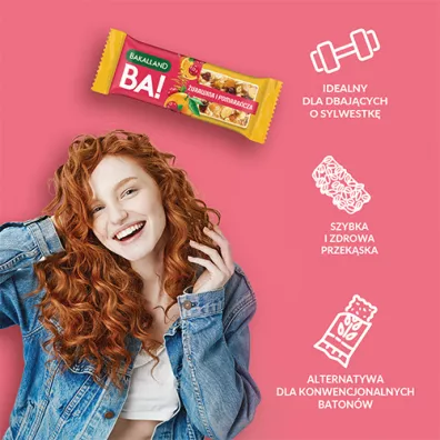 Bakalland Ba! Baton zboowy urawina i pomaracza 40 g
