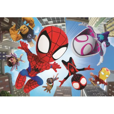 Puzzle 104 el. Maxi SuperColor. Spidey And His Amazing Clementoni