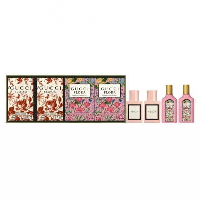 Gucci Zestaw W�d perfumowanych Bloom + Flora Gorgeous Gardenia 4 x 5 ml