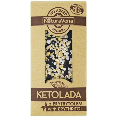 Ketolada Tabliczka czekolady z migda�ami bez dodatku cukr�w 100 g