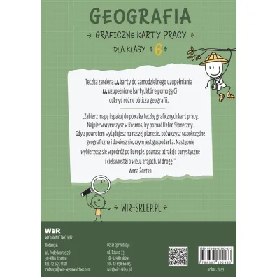 Geografia. Graficzne karty pracy dla klasy 6