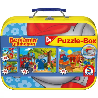 Puzzle 4w1 - S�o� Benjamin w walizce (2x26 el. + 2x48 el.) Schmidt