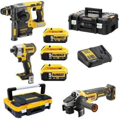 Dewalt Zestaw combo 18v dck305p3t (dcf887, dch273, dcg405)
