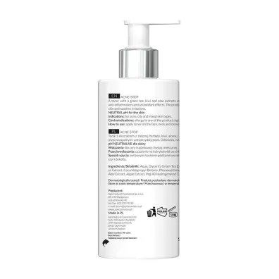 Apis Acne-Stop oczyszczaj�cy tonik antybakteryjny z zielon� herbat� 300 ml