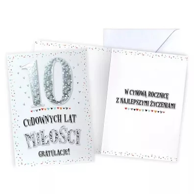 Kukartka Karnet Rocznica �lubu 10