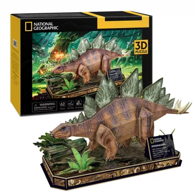Puzzle 62 el. 3D Stegozaur National Geographic Dante