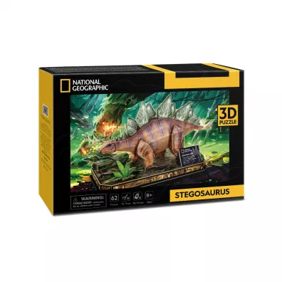 Puzzle 62 el. 3D Stegozaur National Geographic Dante