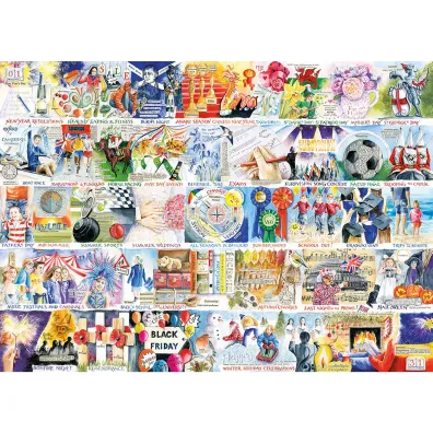 Puzzle 1000 Rok w Wielkiej Brytanii 113711 Gibsons