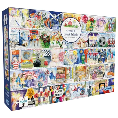 Puzzle 1000 Rok w Wielkiej Brytanii 113711 Gibsons