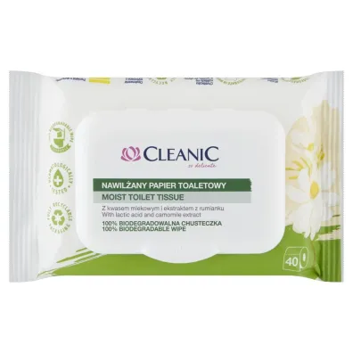 Cleanic Nawil�any papier toaletowy 40 szt.