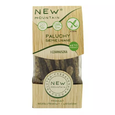 New Moutain Paluchy z siemieniem lnianym i czarnuszk� bezglutenowe 200 g