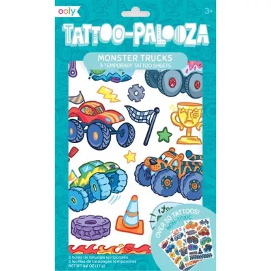 Tatua�e zmywalne Tattoo Palooza - Monster Truck Ooly