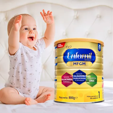 Enfamil Premium 1 MFGM Mleko pocztkowe w proszku dla niemowlt od urodzenia 800 g