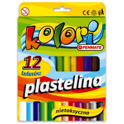 Penmate Kolori Premium plastelina 12 kolor�w
