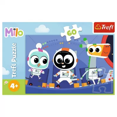 Puzzle 60 el. Czas pozna� Milo Trefl