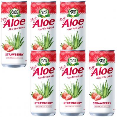 Pure Plus Napj z aloesem Aloe Vera Drink Truskawka zestaw 6 x 240 ml