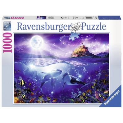 Puzzle 1000 el. Wieloryb w blasku ksiyca 197910 Ravensburger